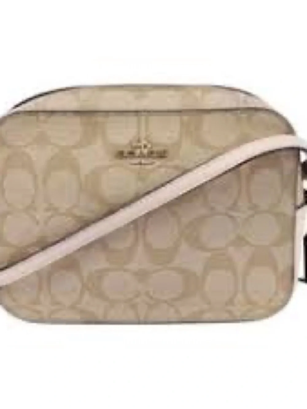 Coach Mini Camera Crossbody bag | Signature Canvas - Light Khaki/Chalk